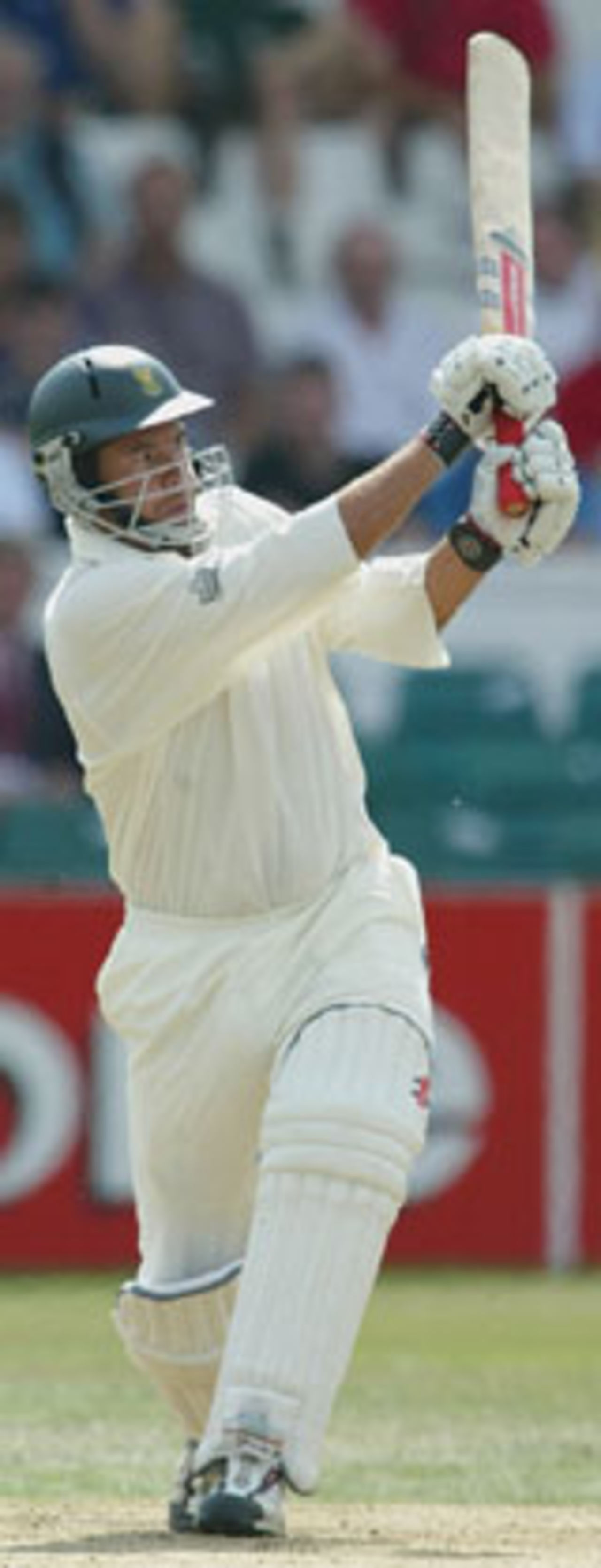 Andrew Hall hits out on his way to 99, England v South Africa, 4th Test, Headingley, August 24 2003