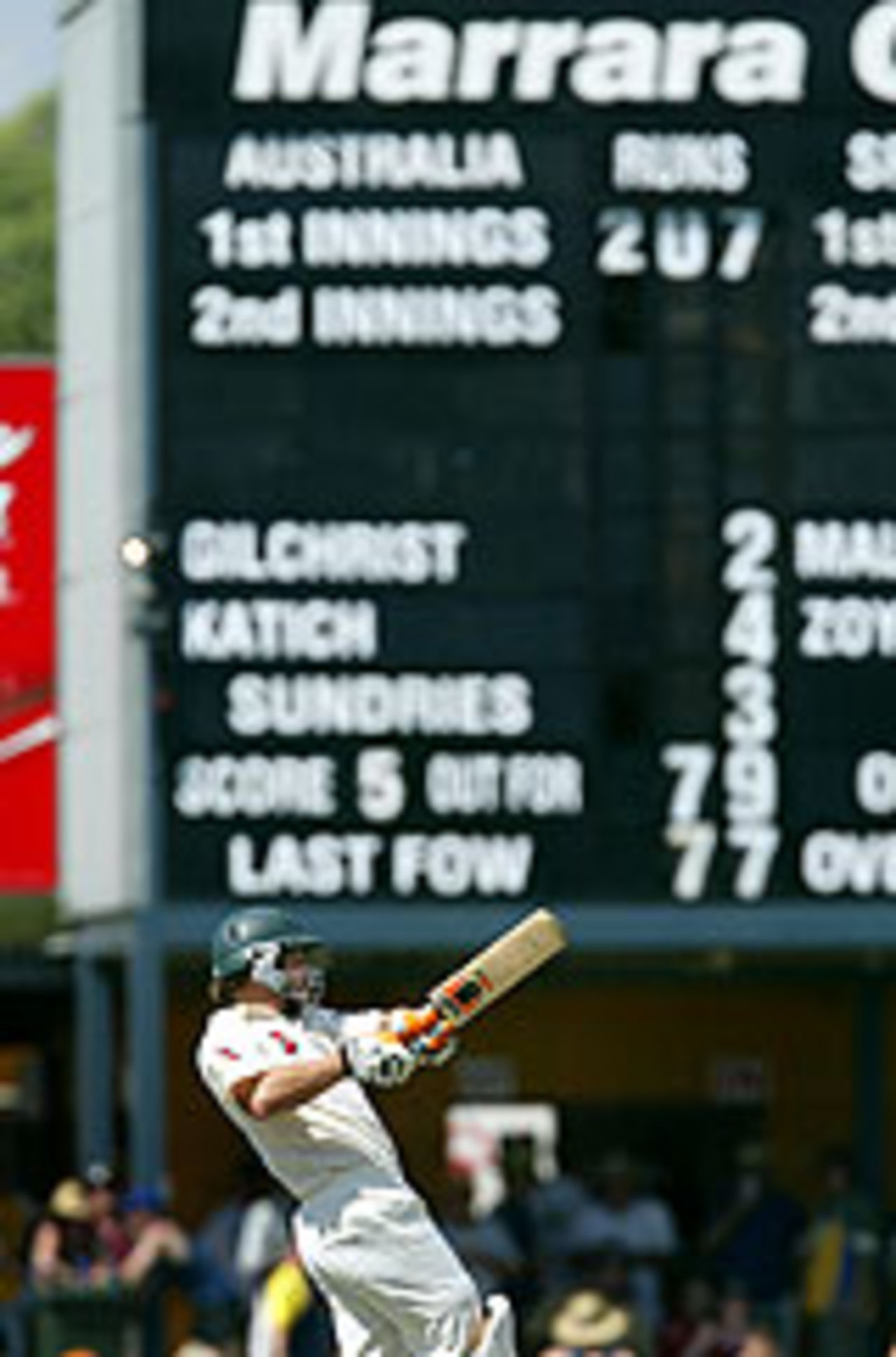 Adam Gilchrist played a blinder to set the match up for Australia, Australia v Sri Lanka, Darwin, July 2, 2004