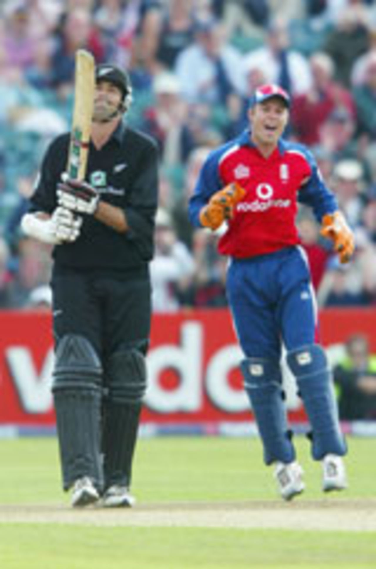 Stephen Fleming is out for 99, England v New Zealand, NatWest Series, Bristol, July 4, 2004