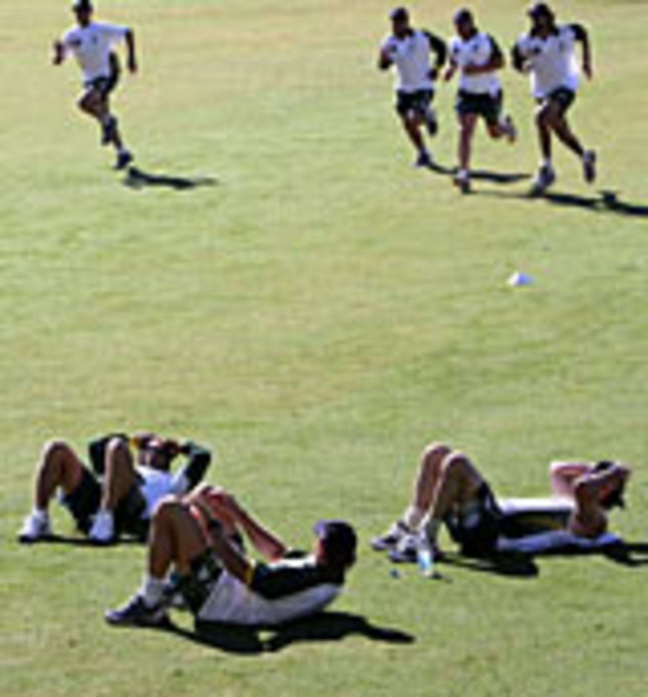 Australia's player train, Darwin, July 5, 2004