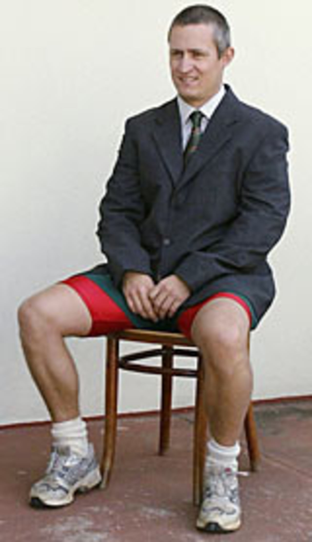 Stuart Carlisle poses for a top-half portrait, Harare, May 20, 2004