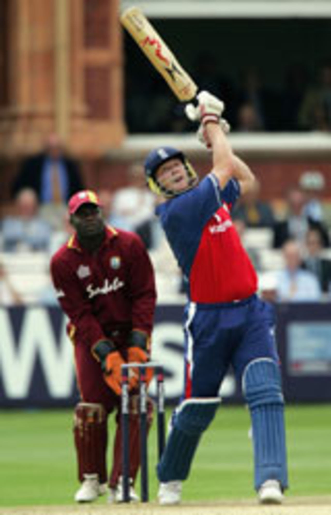 Andrew Flintoff hits another boundary, England v West Indies, NatWest Series, Lord's, July 6, 2004