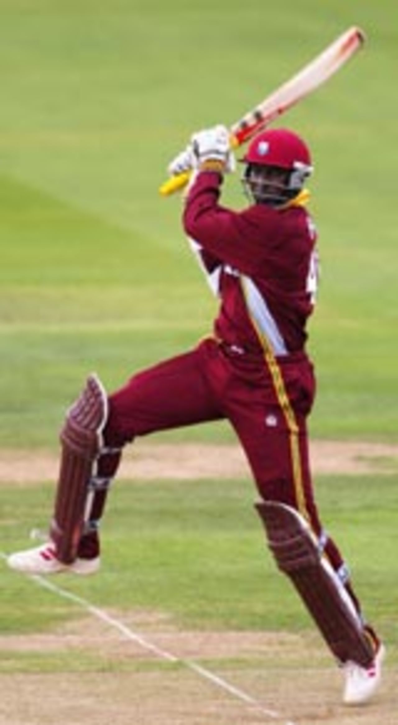 Chris Gayle in typically aggressive mode against England, England v West Indies, NatWest Series, Lord's, July 6 2004