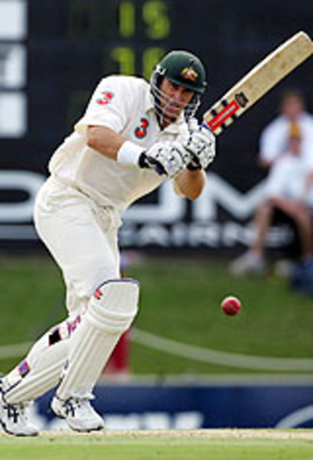 Matthew Hayden in action, Australia v Sri Lanka, 2nd Test, Cairns, 1st day, July 9, 2004