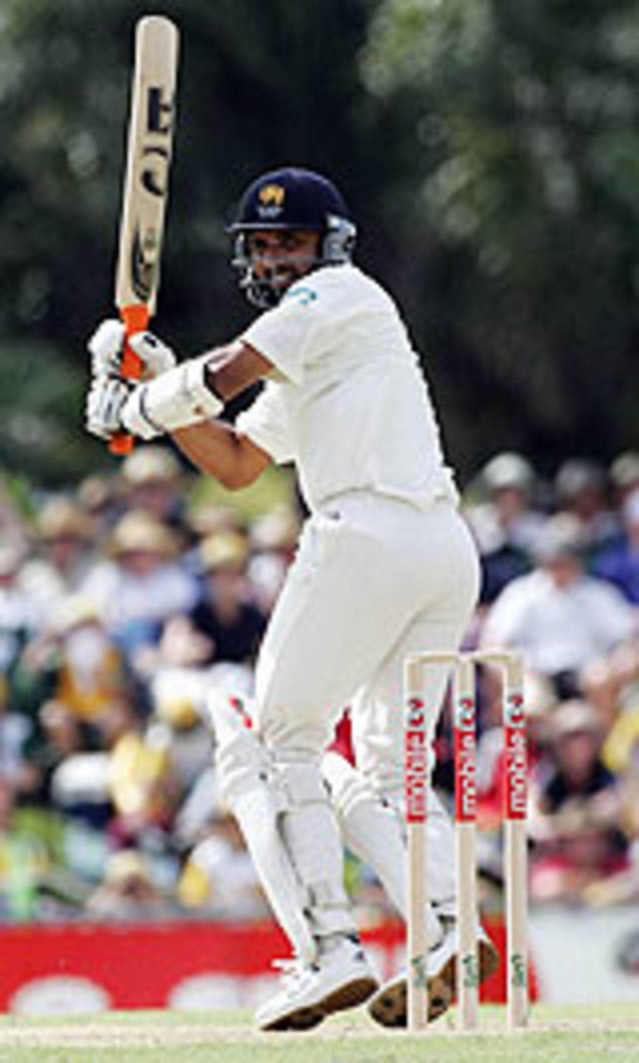 Marvan Atapattu glances fine , Australia v Sri Lanka, 2nd Test, Cairns, 2nd day, July 10, 2004
