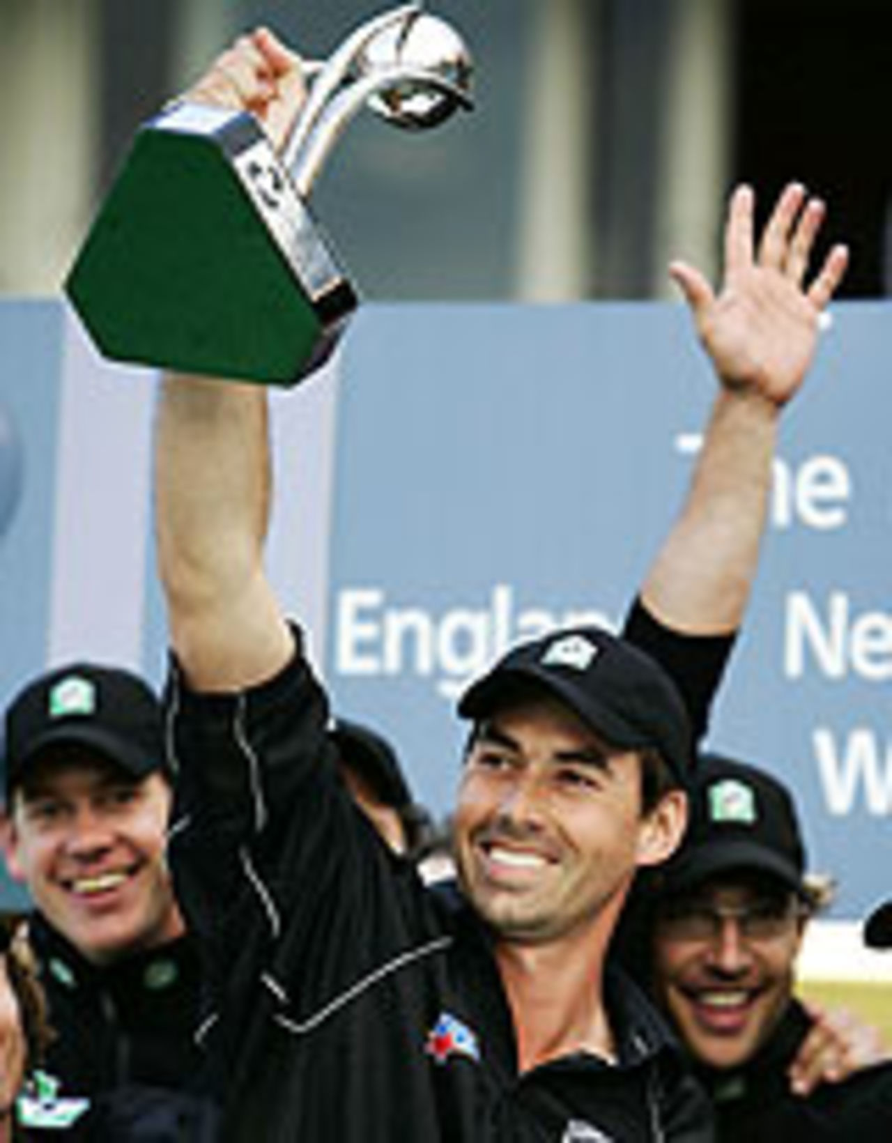 Stephen Fleming with the NatWest Series trophy, New Zealand v West Indies, Lord's, July 10, 2004
