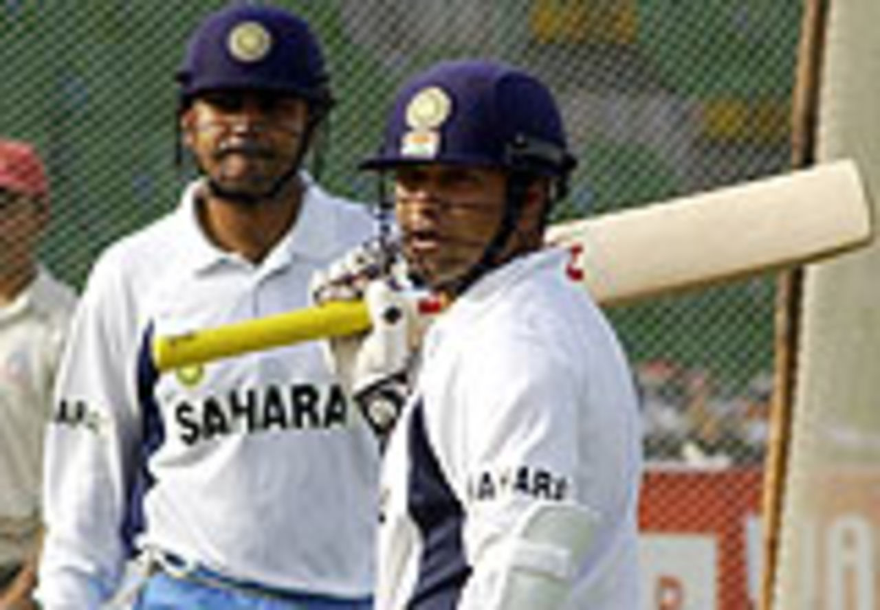 Sachin Tendulkar & Virender Sehwag in the nets togethar