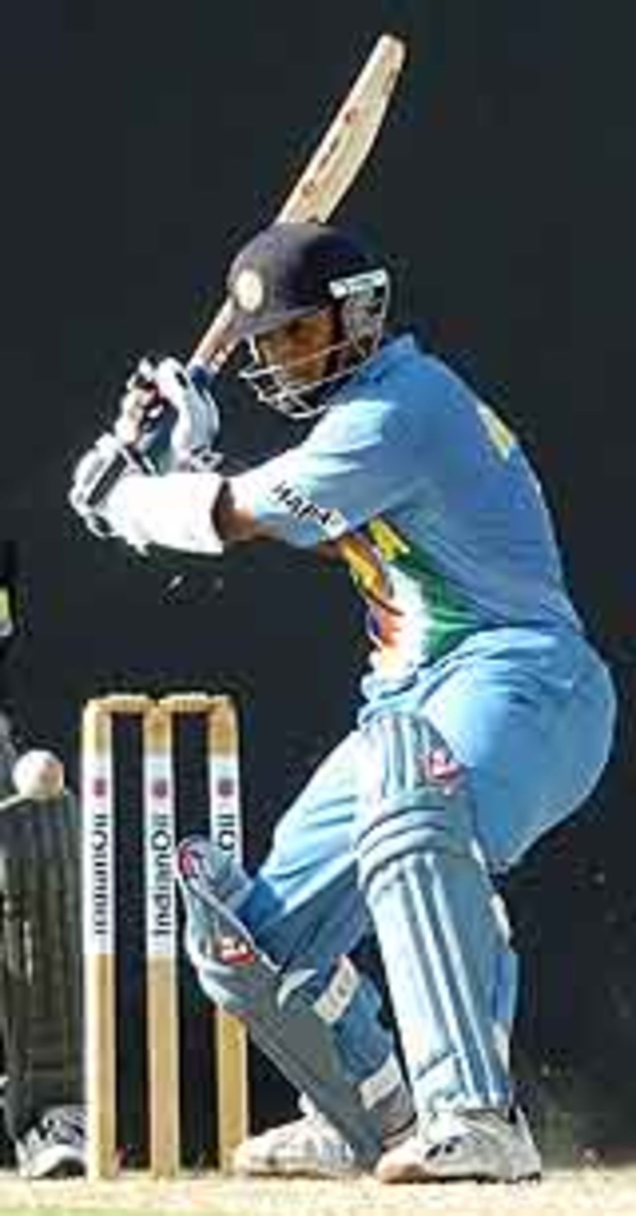Rahul Dravid in action, India v UAE, Asia Cup, July 16 2004