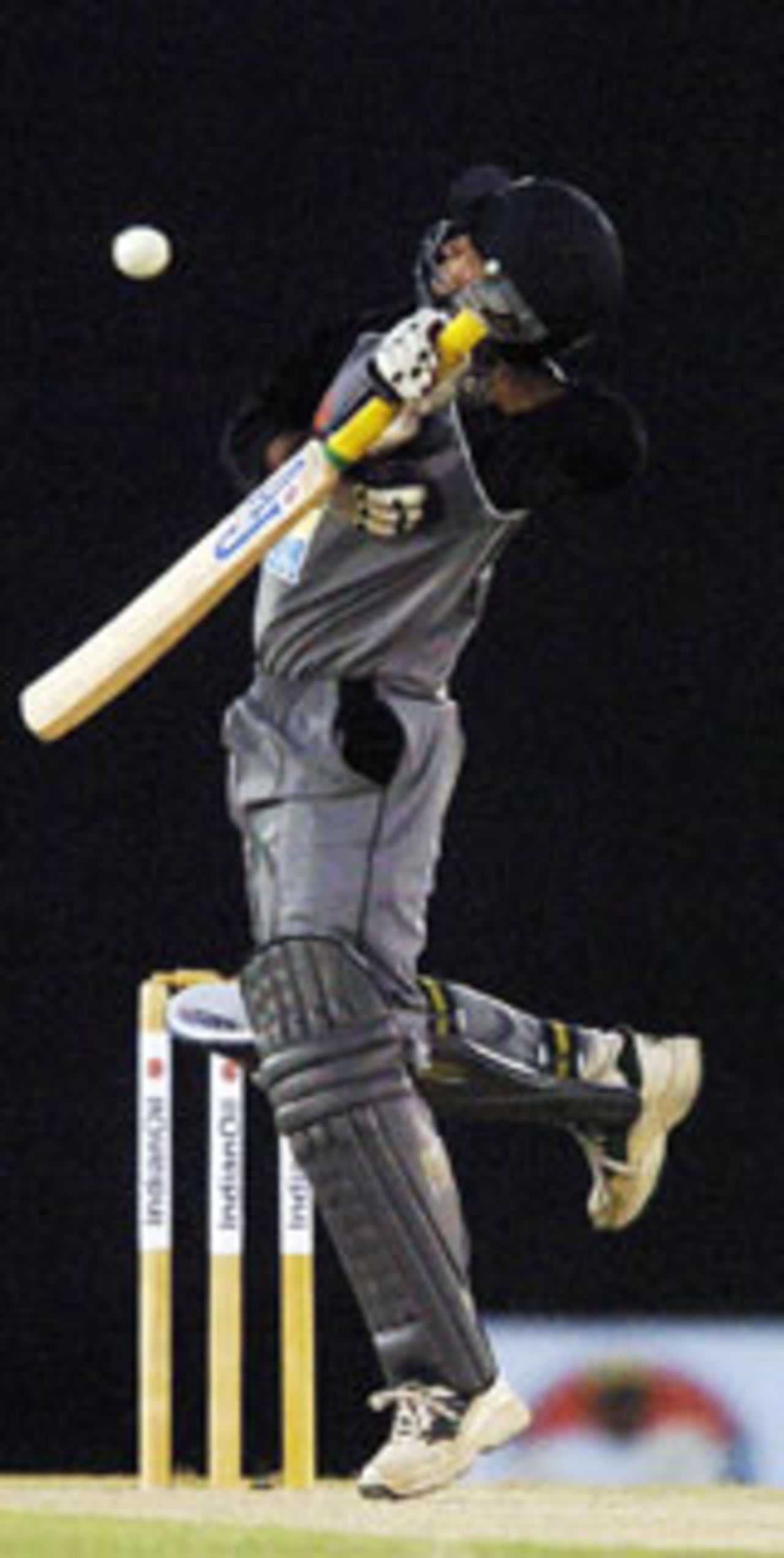 Arshad Ali nicks a sharp, rising ball from Irfan Pathan through to Rahul Dravid behind the stumps, India v UAE, Asia Cup, July 16 2004