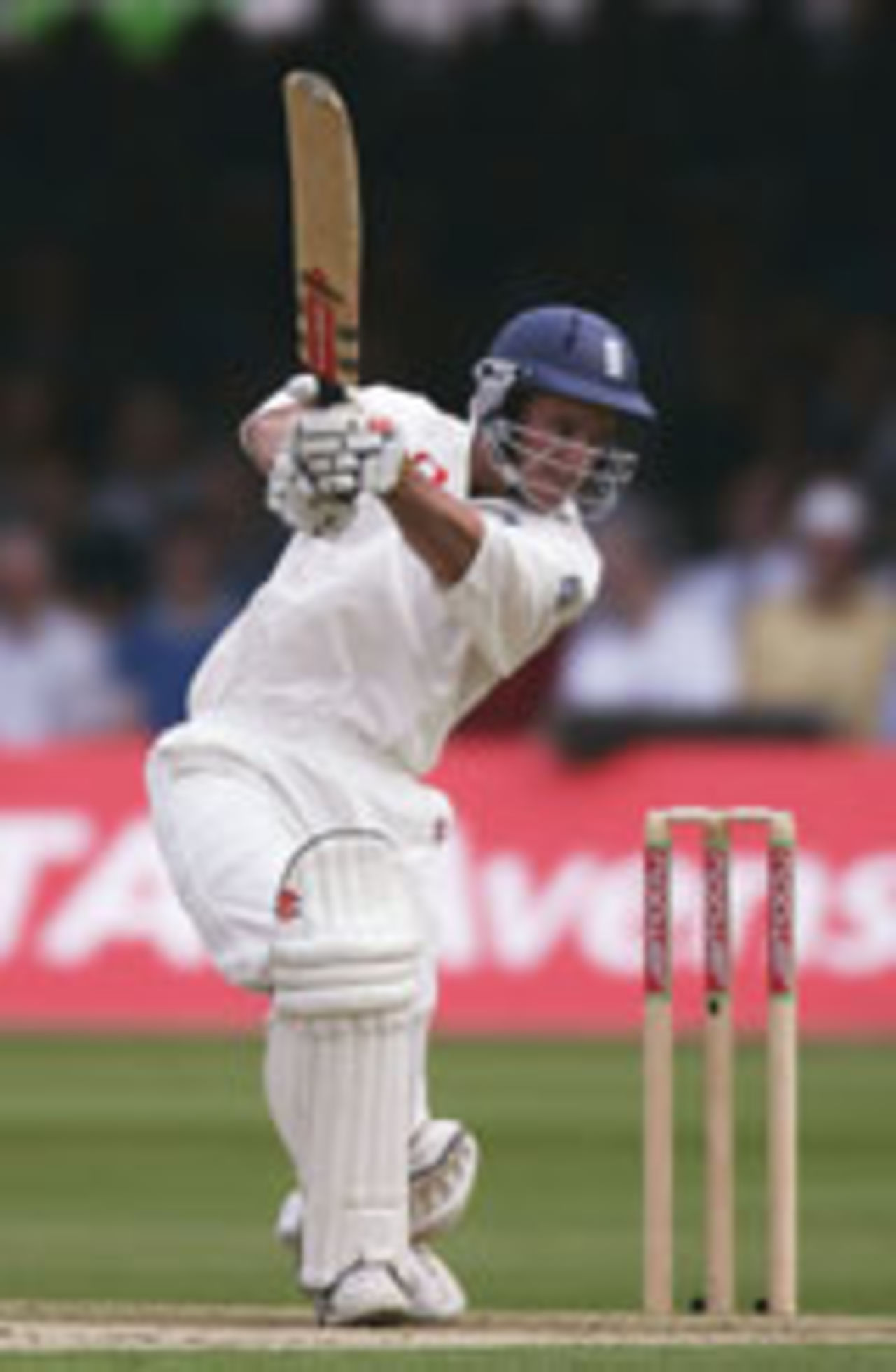 Andrew Strauss drives, England v West Indies, 1st Test, Lord's, July 22, 2004