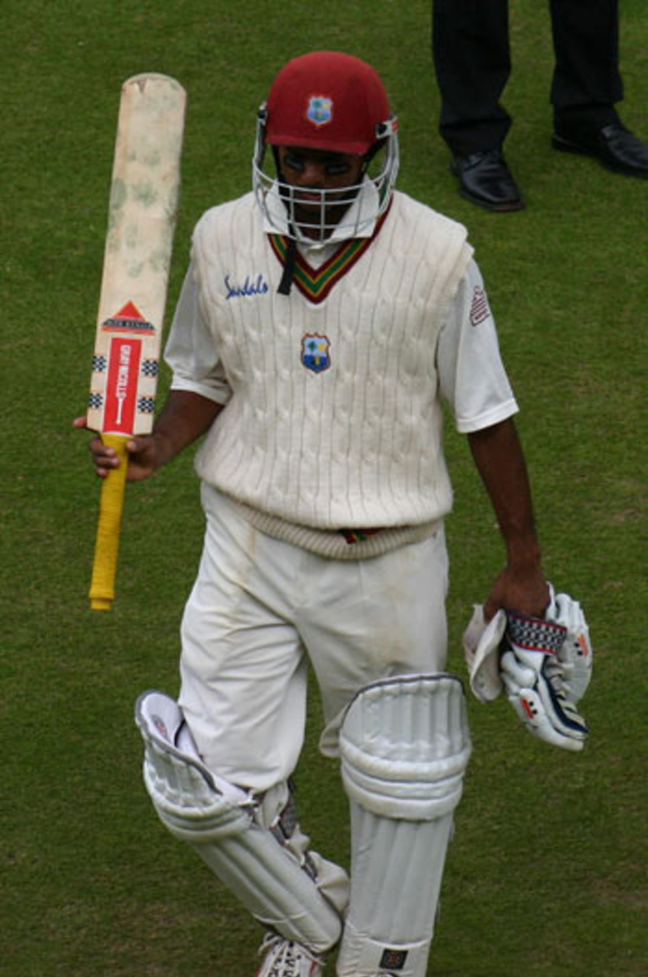 Shivnarine Chanderpaul wals off unbeaten on 97, 1st Test, Lord's, July 26, 2004