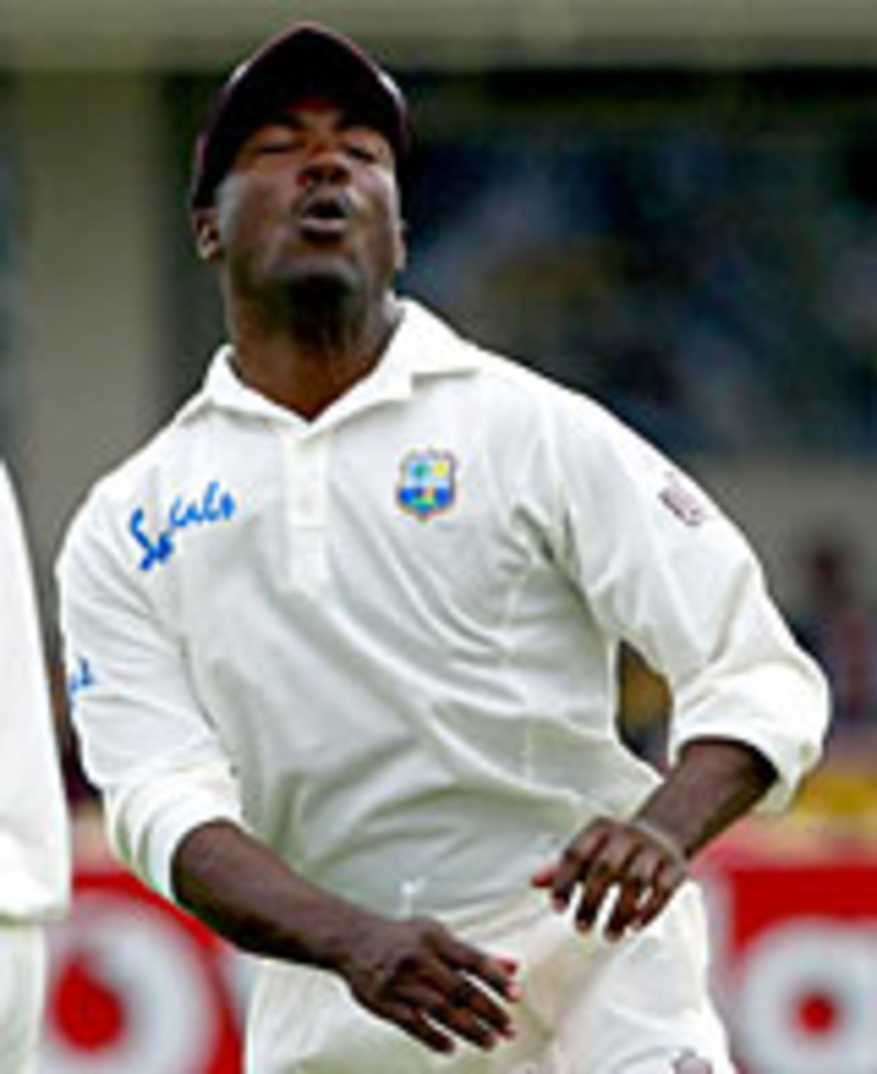Brian Lara rues a missed chance, England v West Indies, 2nd Test, Edgbaston, July 29, 2004