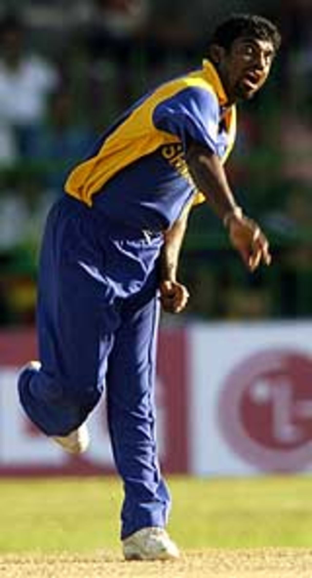 Muttiah Muralitharan bowling in one-day colours