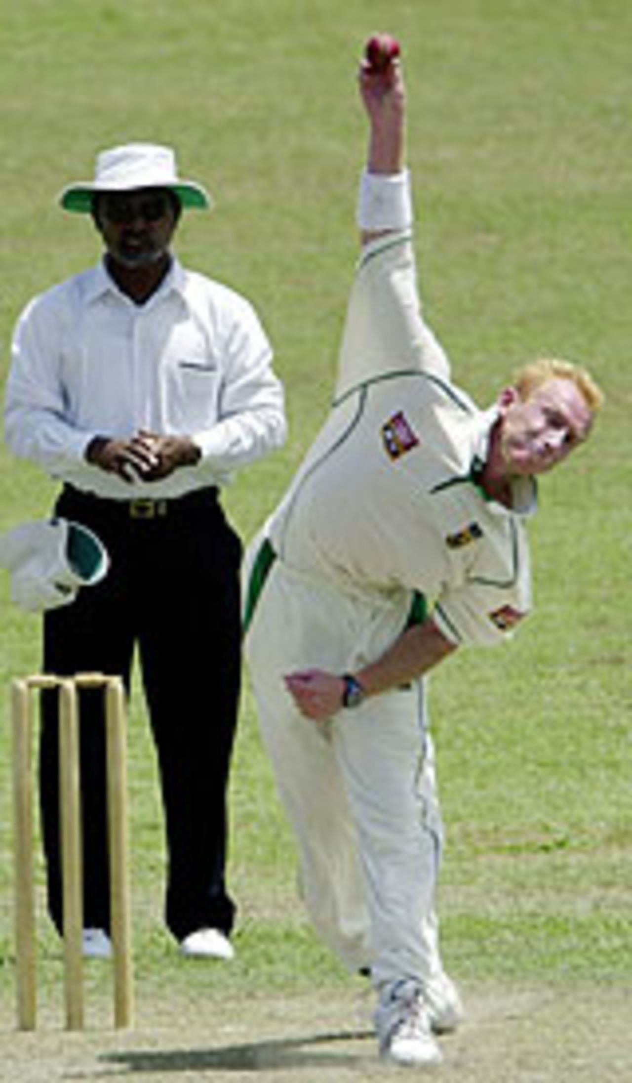 Mornatau Hayward in action, Sri Lanka Board President XI v South Africans, Colombo, July 30, 2004