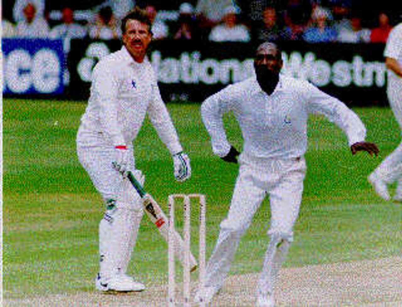 The King and I - Viv Richards and Ian Botham in the Championship match Glamorgan - Durham at Cardiff in 1993.