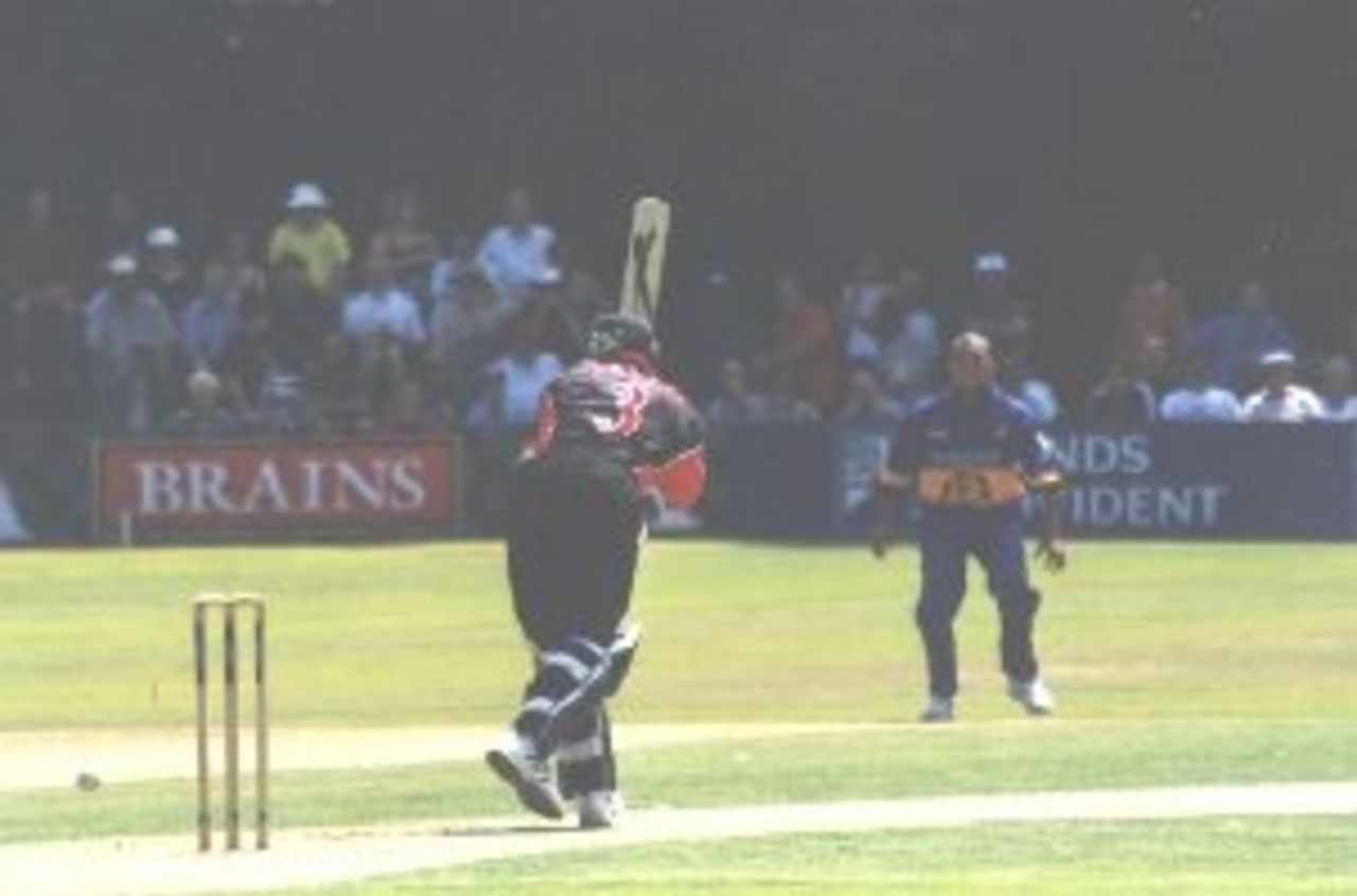 Jacques Kallis batting for Glamorgan against Surrey in the National League game at Pontypridd in 1999