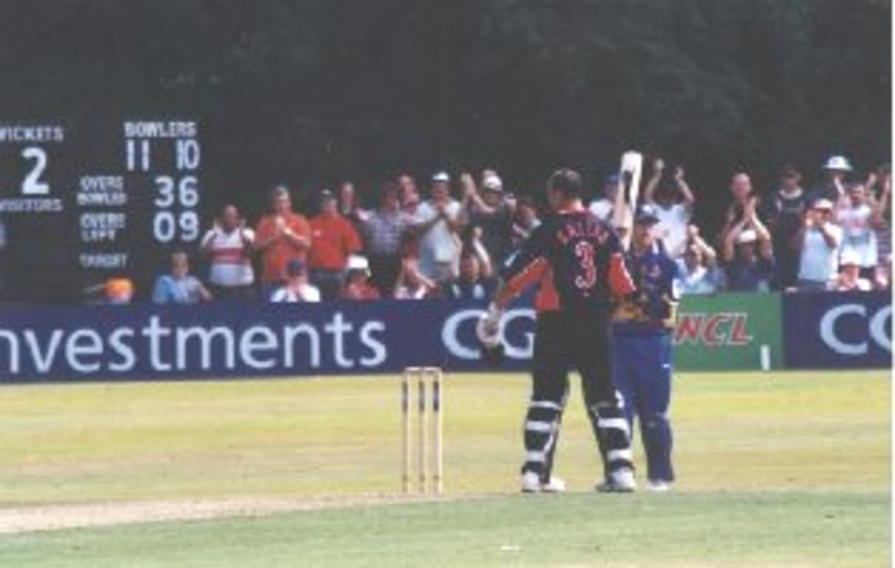 Jacques Kallis batting for Glamorgan against Surrey in the National League game at Pontypridd in 1999