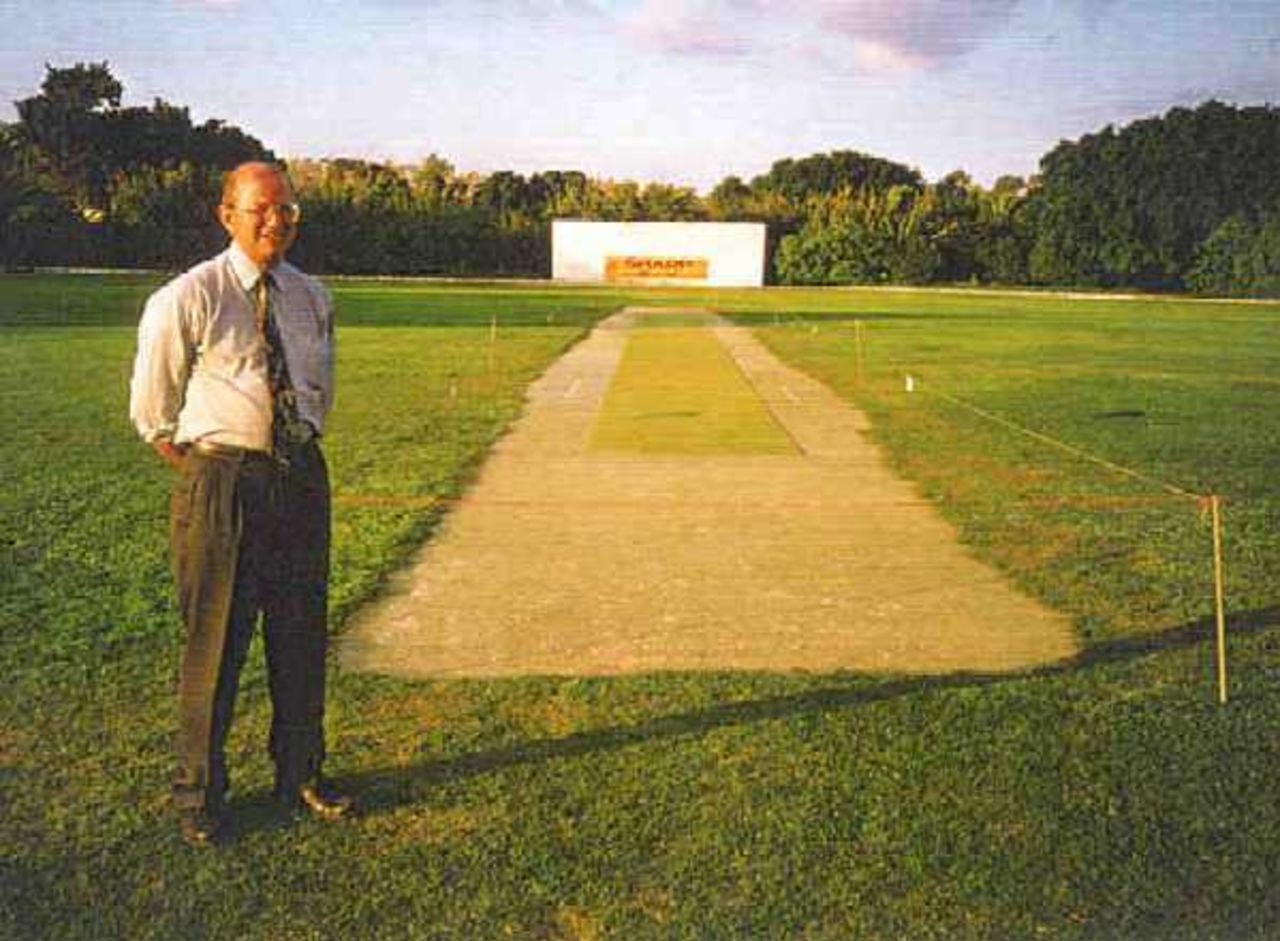 Pierre Naudi - Chairman - Malta Cricket Association at the Marsa Sports Club, October 1997