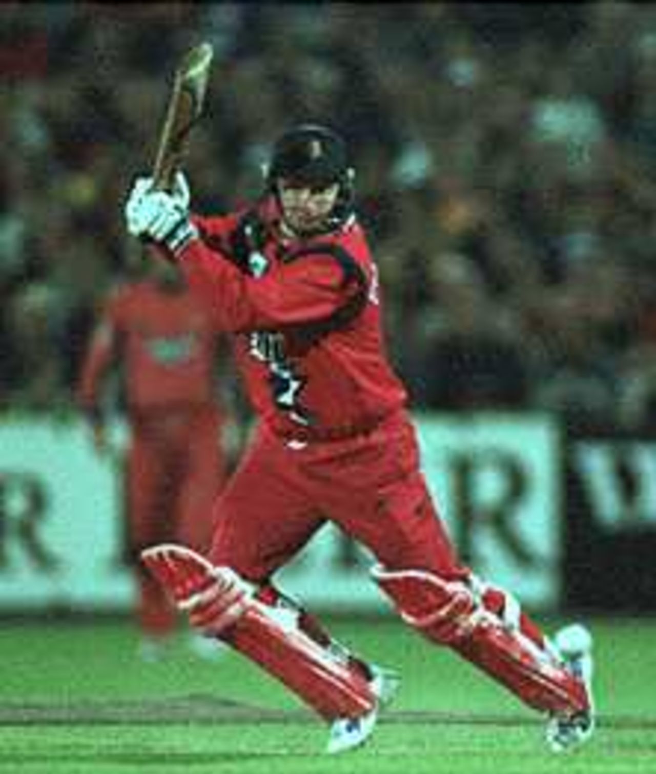 Neil Fairbrother in action, Lancashire v Yorkshire, National League 17 Aug 1999