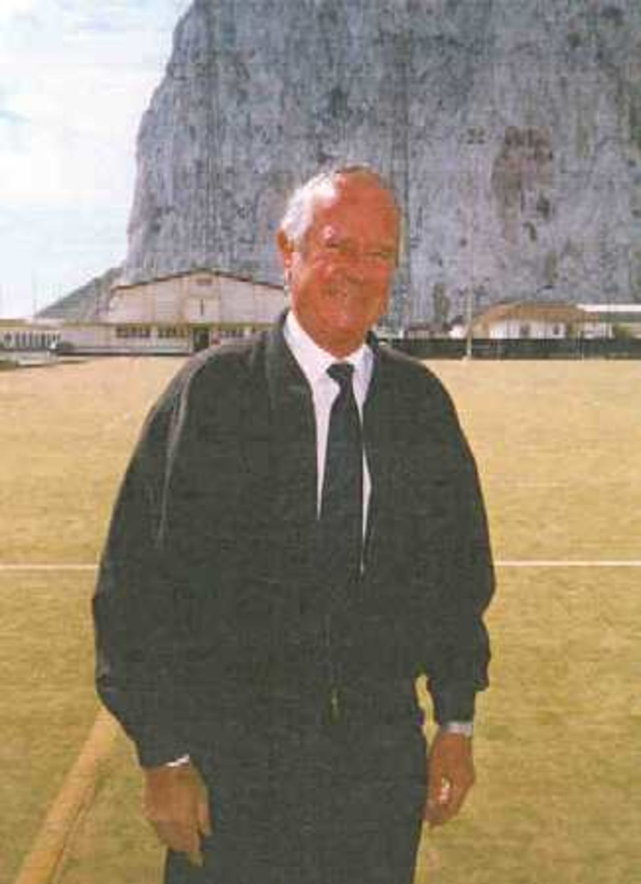Lt.Col. D.L.Collado O.B.E.; Chairman of Gibraltar Cricket Association