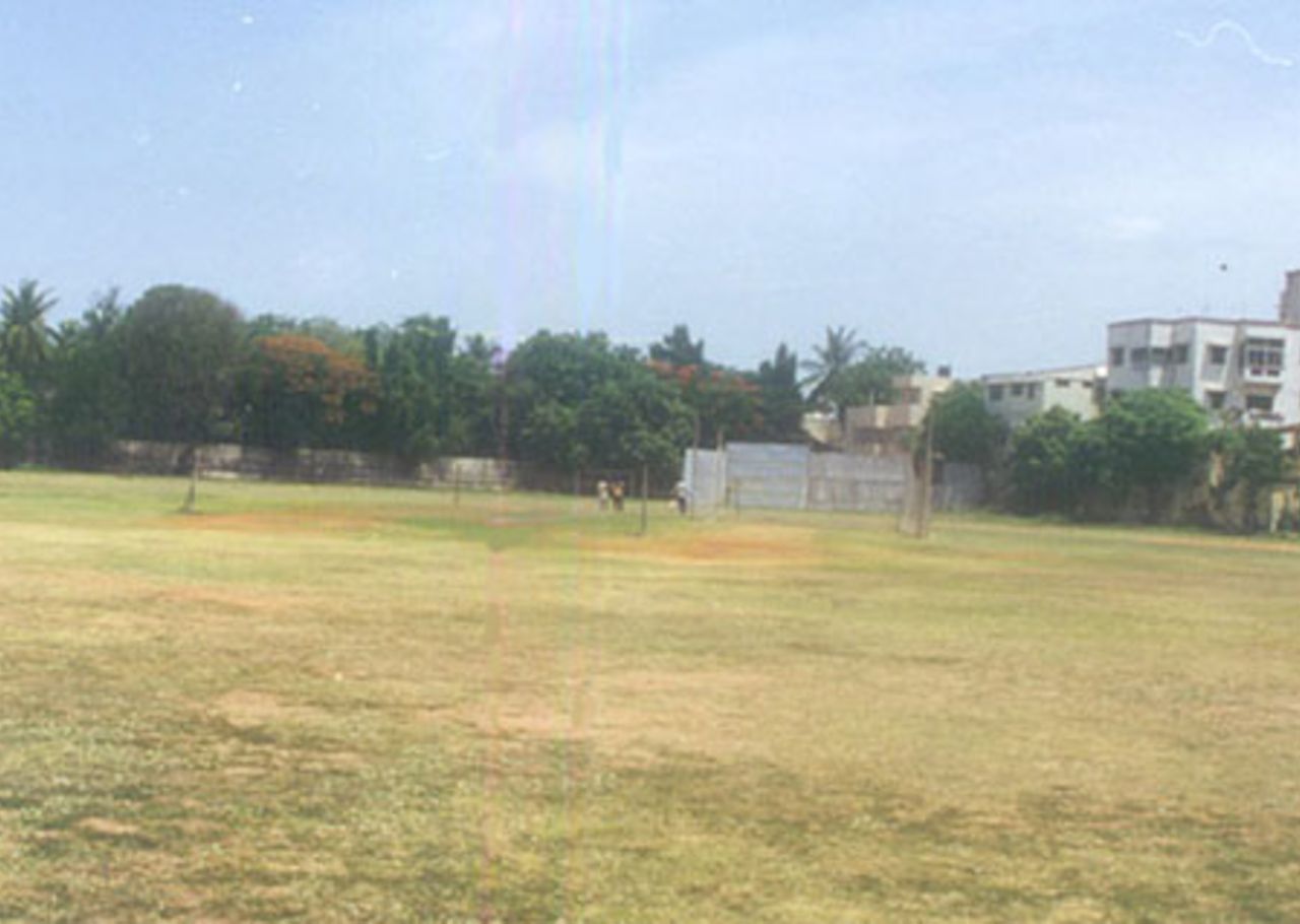 The playing surface at the Southern Railways Ground