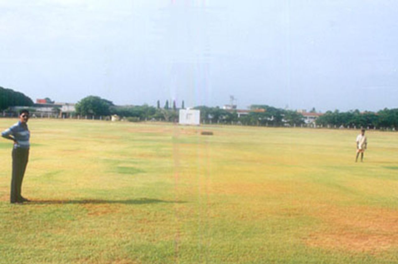 A view from the boundary of the Central Polytechnic India Pistons Ground