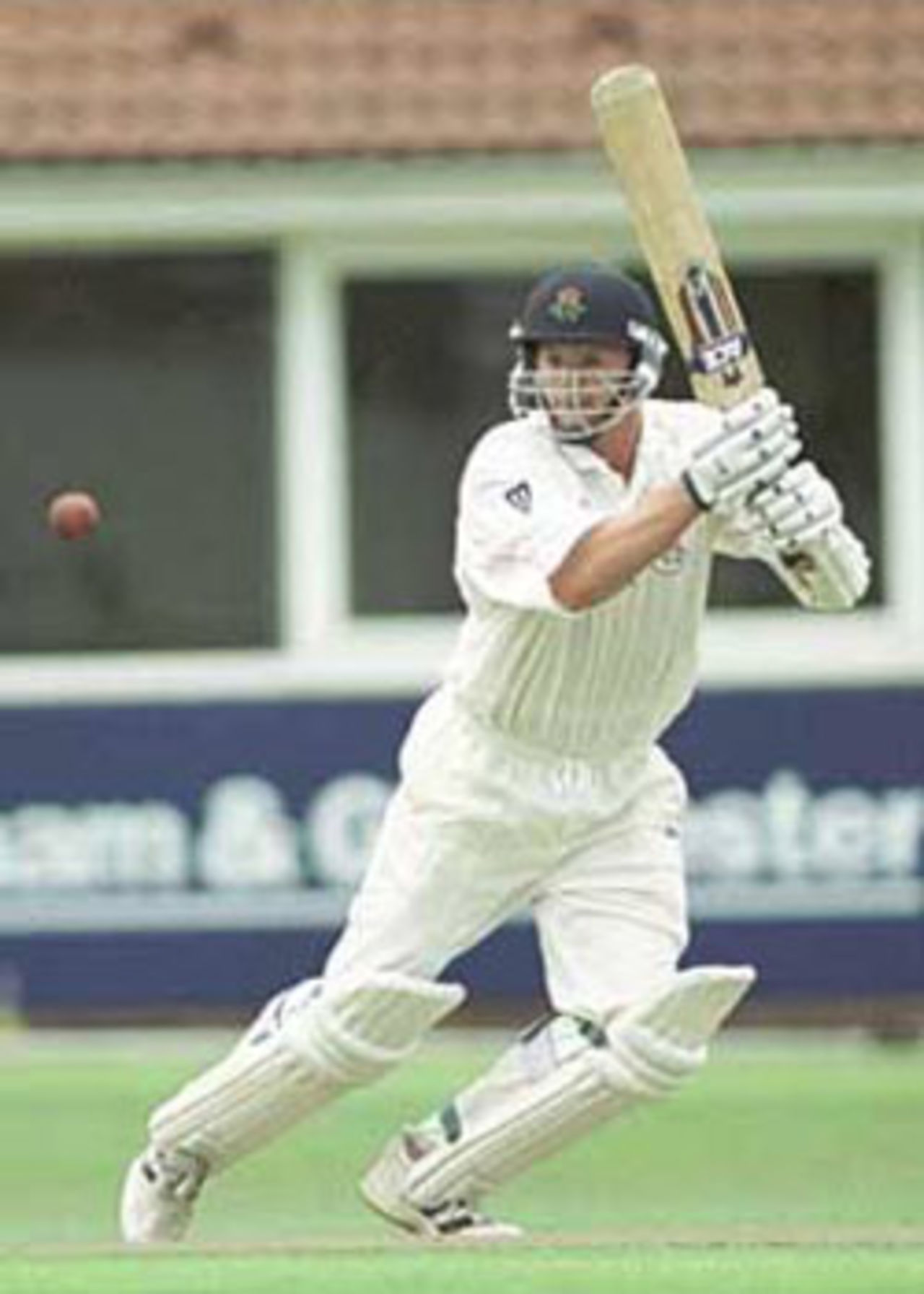 Richard Green takes off for a single on playing a drive, PPP healthcare County Championship Division One, 2000, Yorkshire v Lancashire, Headingley, Leeds, 28-31 July 2000.