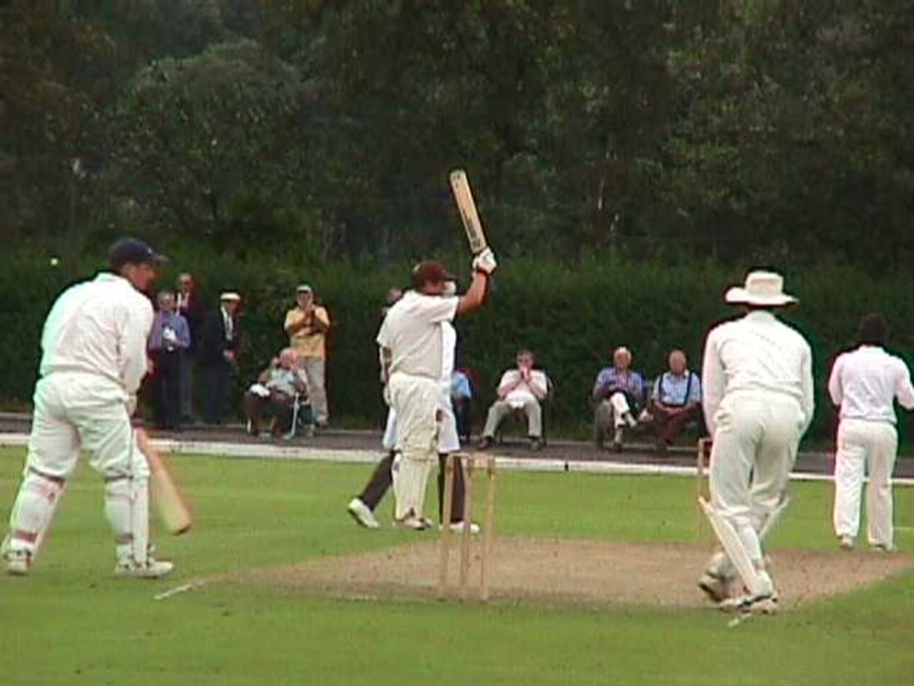 Todmorden opener Stuart Priestley celebrates his half century