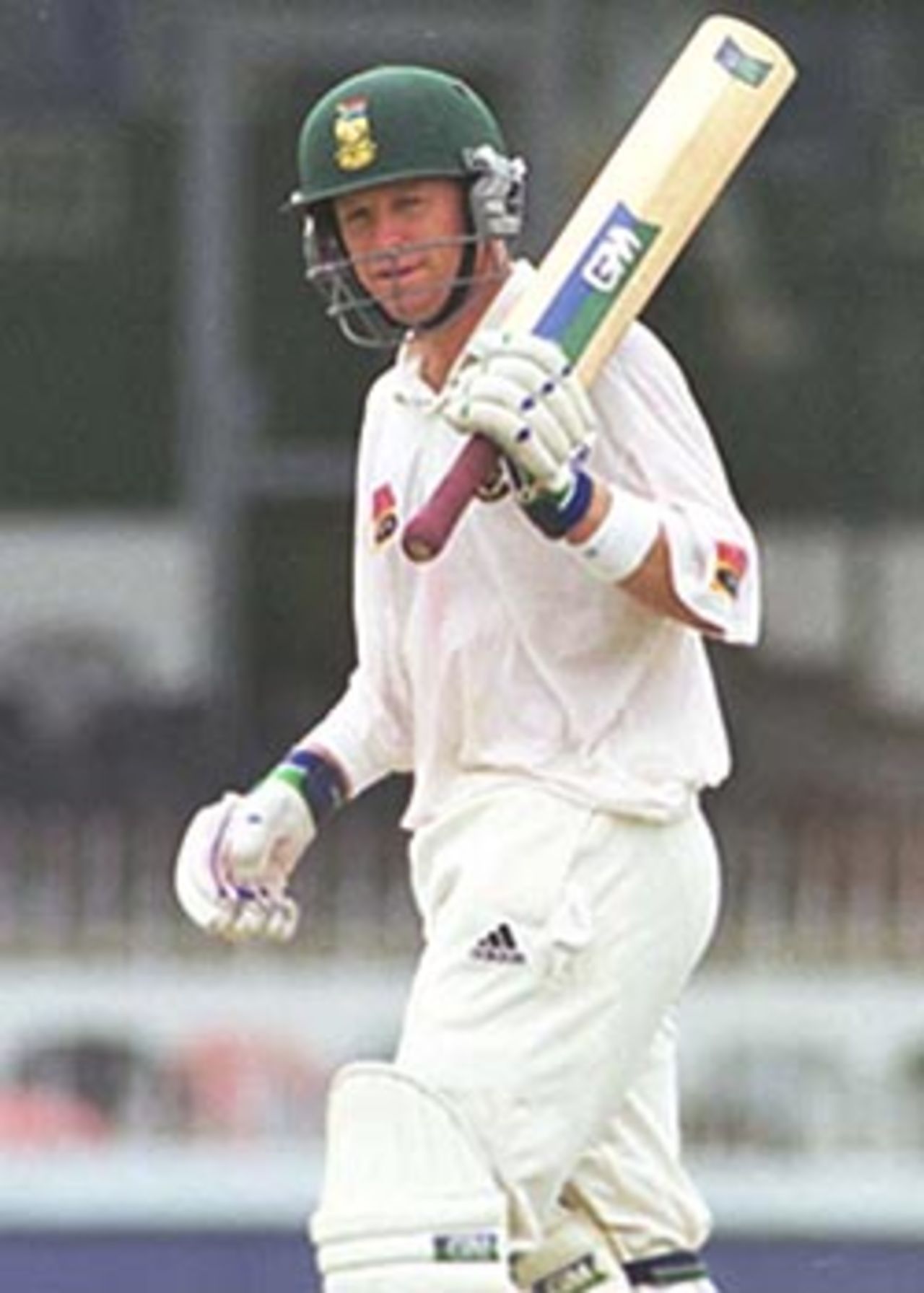 Rhodes acknowledges the crowd after reaching his fifty, South Africa in Sri Lanka, 2000/01, 3rd Test, Sri Lanka v South Africa, Sinhalese Sports Club Ground, Colombo, 06-10 August 2000 (Day 4).