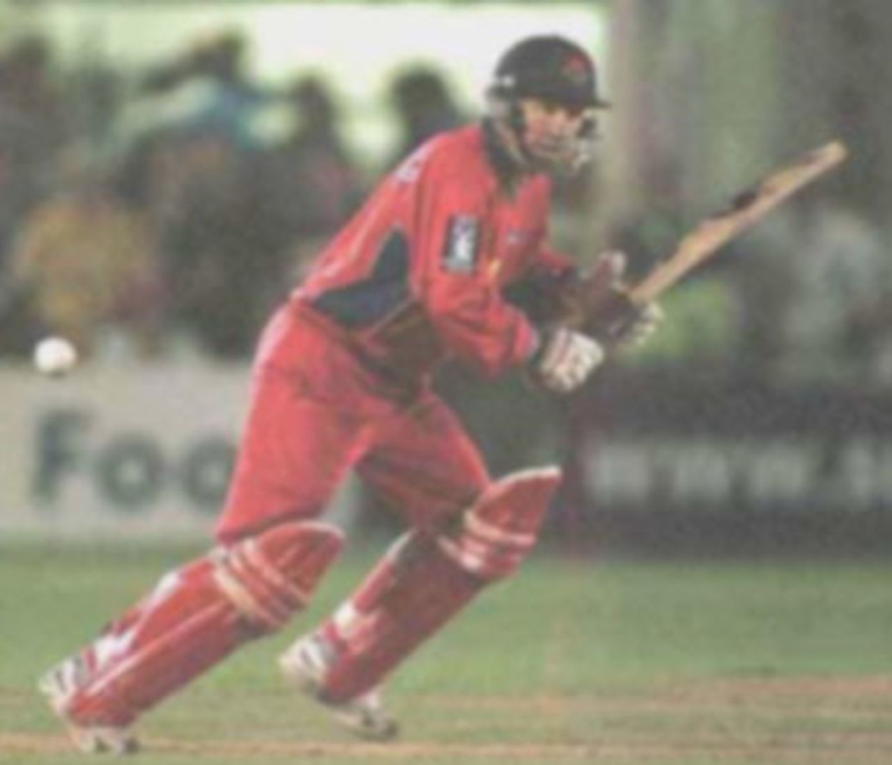 Fairbrother looking to take a cheeky single, National League Division One, 2000, Sussex v Lancashire, New County Ground, Hove, Brighton, 07 August 2000.