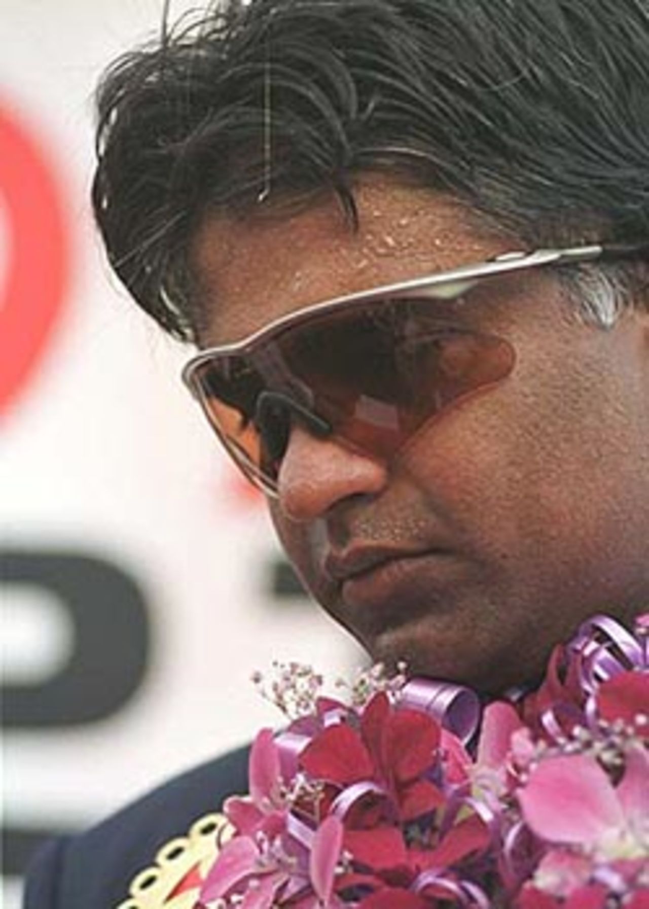 Ranatunga at the presentation ceremony, South Africa in Sri Lanka, 2000/01, 3rd Test, Sri Lanka v South Africa, Sinhalese Sports Club Ground, Colombo, 06-10 August 2000 (Day 5).