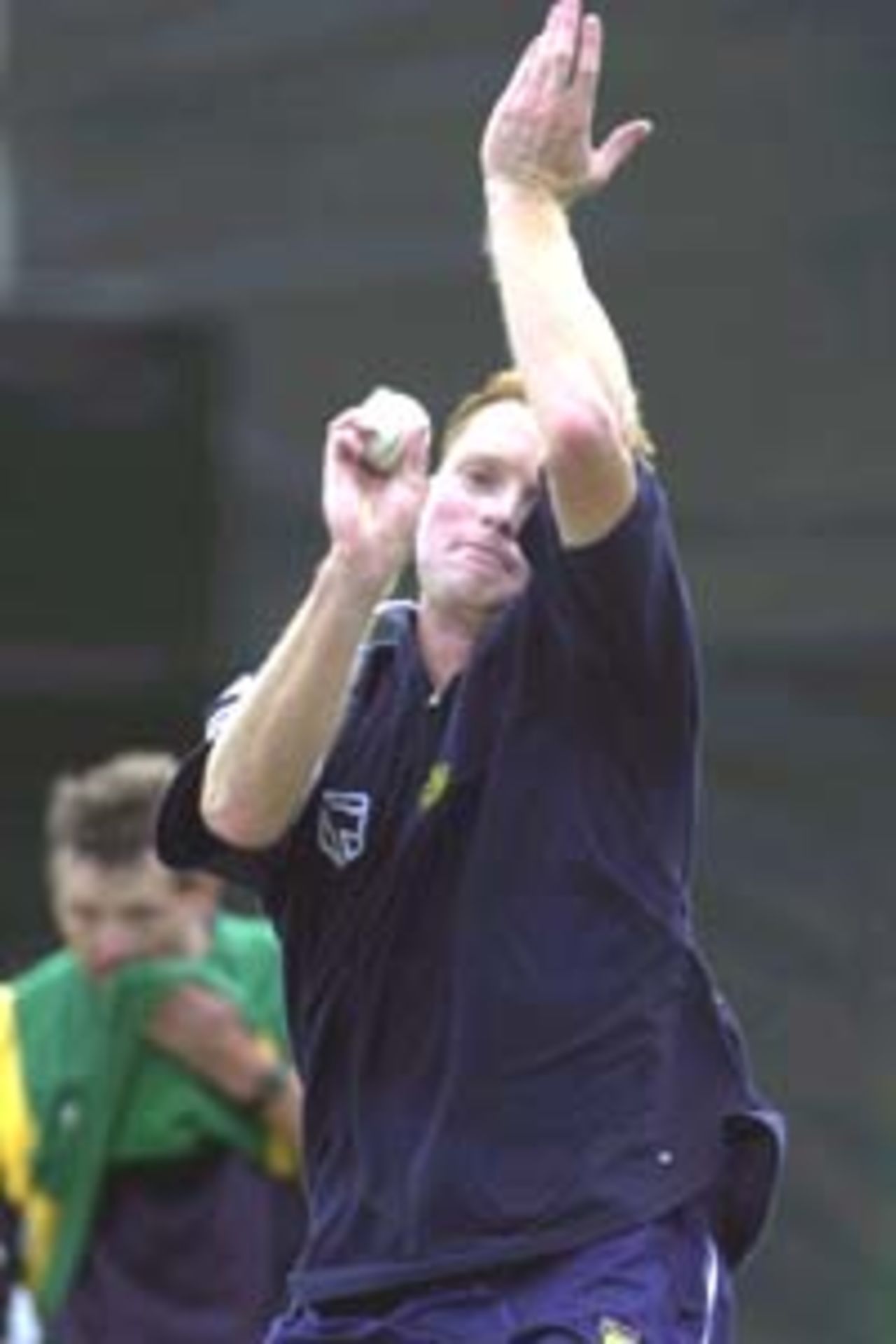 13 Aug 2000: David Terbrugge of South Africa in action during practice in the nets at Allan Border Field in Brisbane, Australia. The South African team practicing in Brisbane to prepare for the Super Challenge 2000 against Australia.