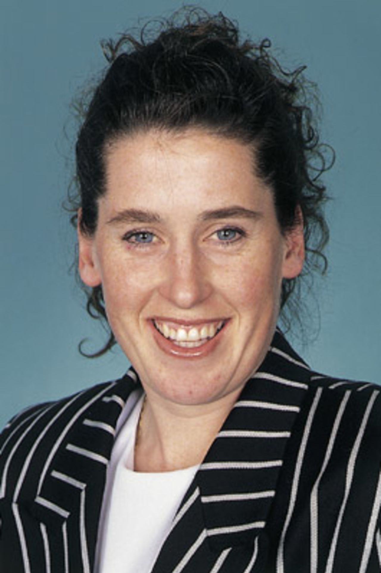 Portrait of Helen Watson, at Lincoln, July 2000 - New Zealand training squad member for the CricInfo Women's World Cup 2000