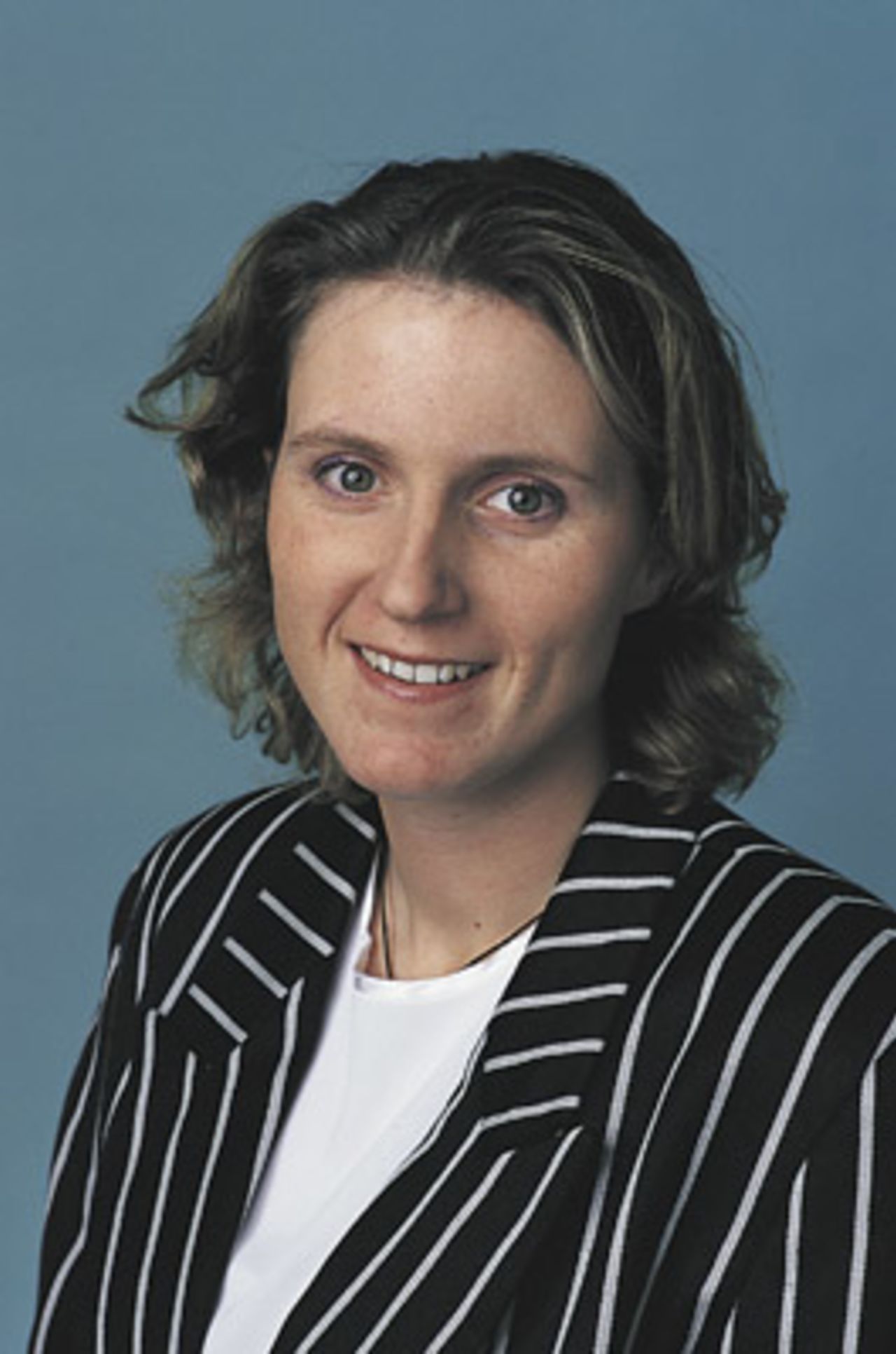 Portrait of Kathryn Ramel, at Lincoln, July 2000 - New Zealand training squad member for the CricInfo Women's World Cup 2000
