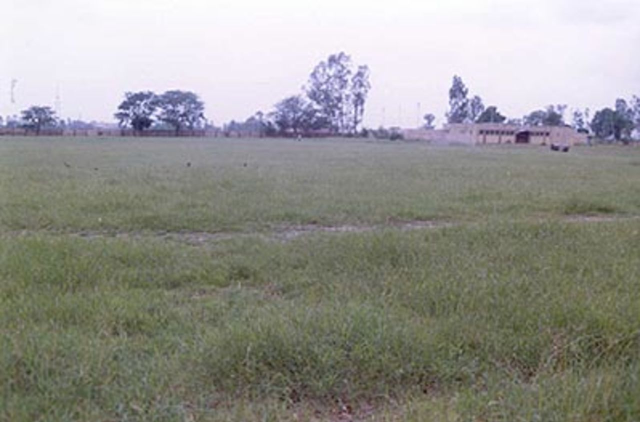 A panoramic view of the Indra Gandhi Stadium, Orai