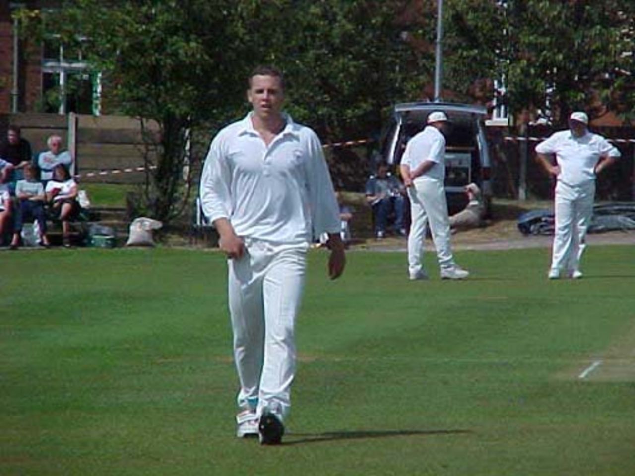 Lee Daggett changed ends