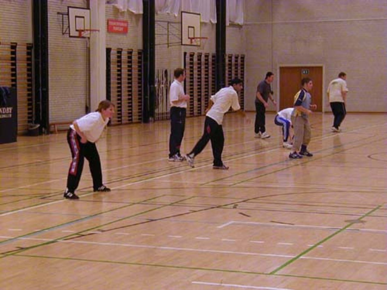 Coaching course Jan 2001 with Derek Randall