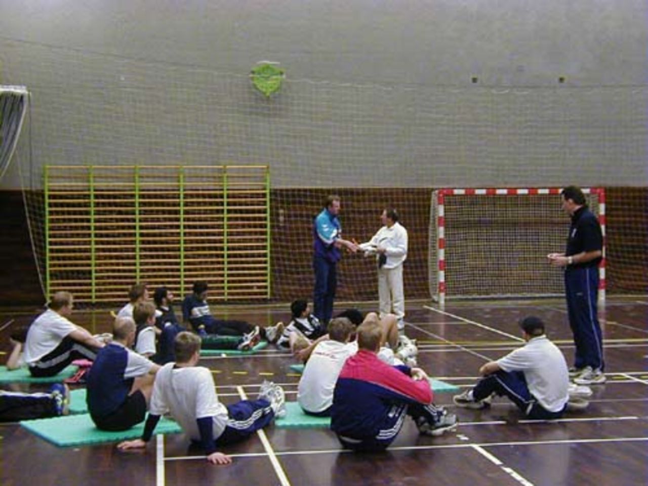 Coaching course Jan 2001 with Derek Randall