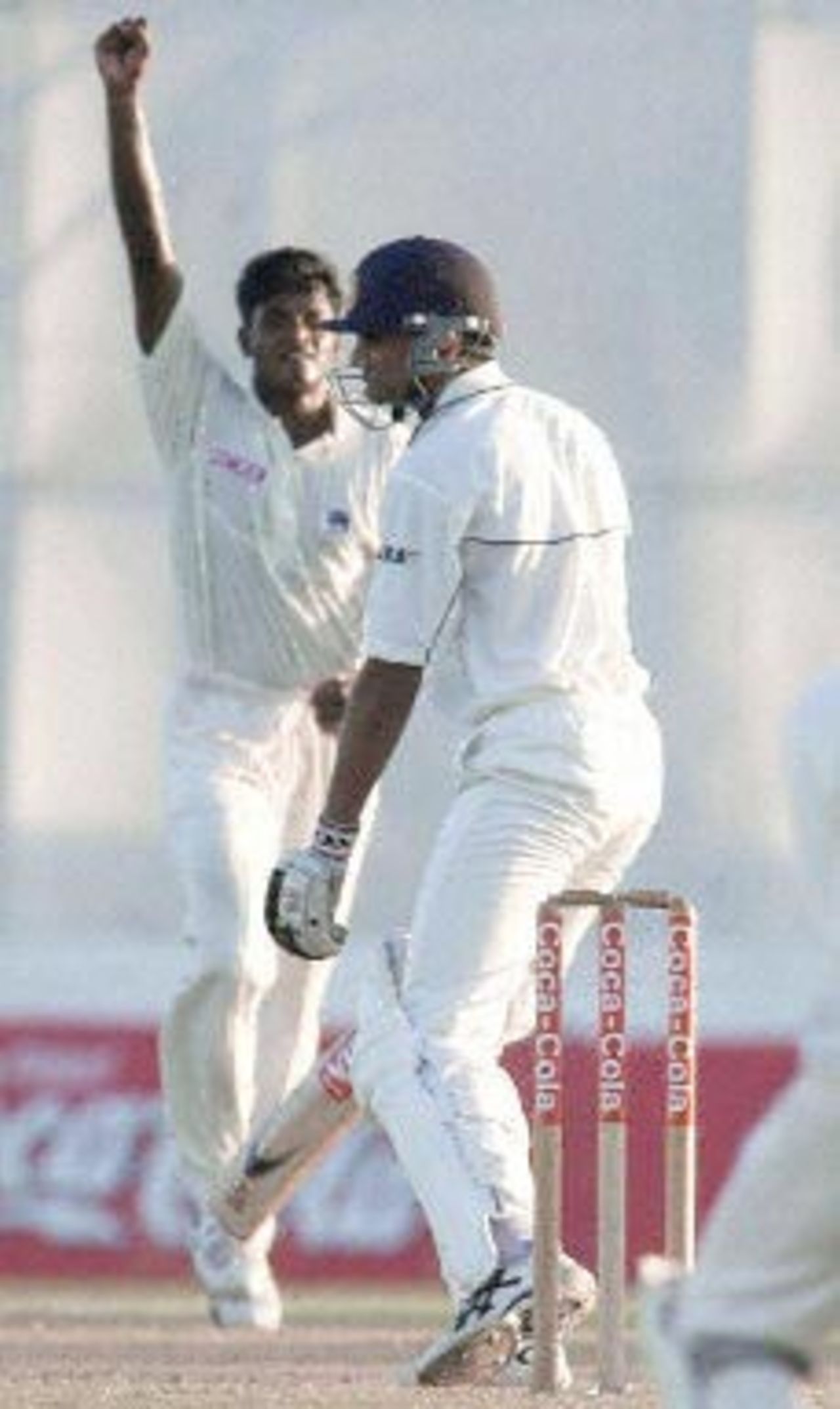 14 August 2001: India in Sri Lanka 2001, 1st Test, Sri Lanka v India, Galle International Stadium, 14-18 August 2001, (Day 1)
