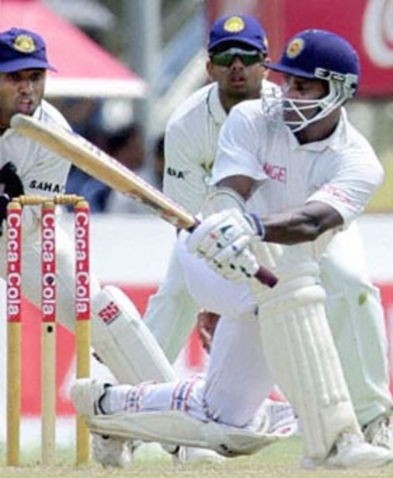 15 August 2001: India in Sri Lanka 2001, 1st Test, Sri Lanka v India, Galle International Stadium, 14-18 August 2001, (Day 2)