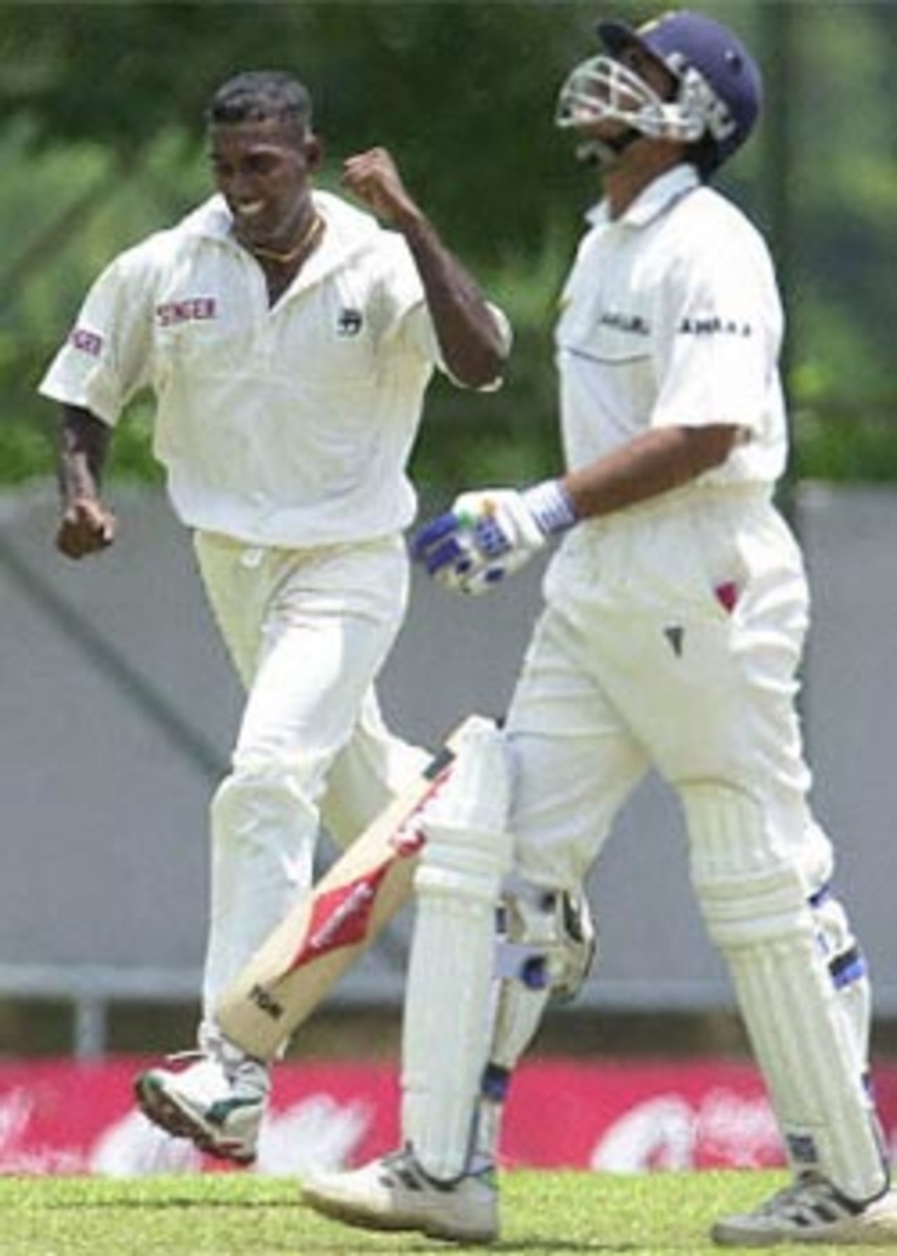 23 August 2001: India in Sri Lanka 2001, 2nd Test, Sri Lanka v India, Asgiriya Stadium, 22-26 August 2001, (Day 2)