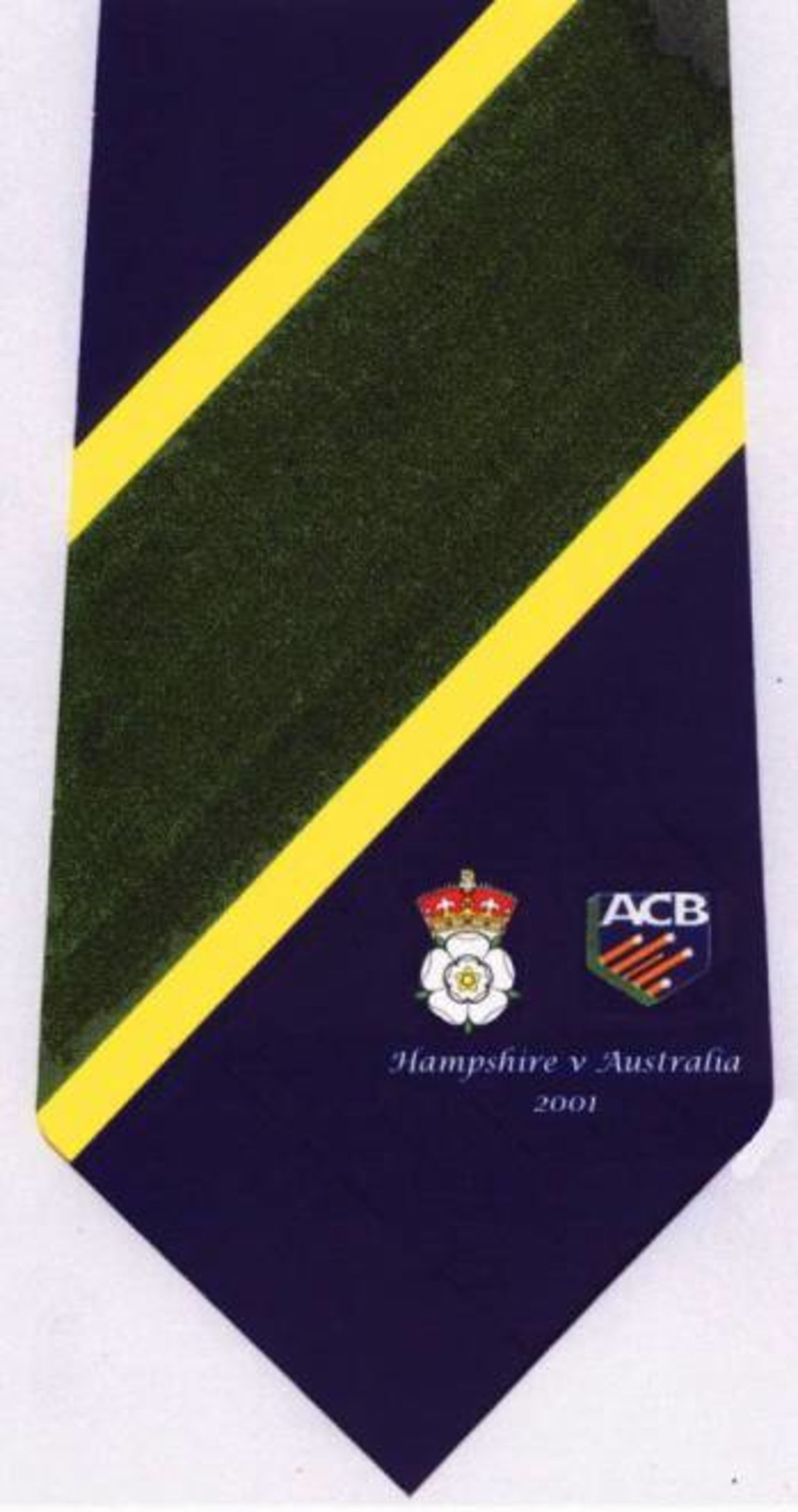 Special tie to commemorate Hampshire's victory over the World Champions.