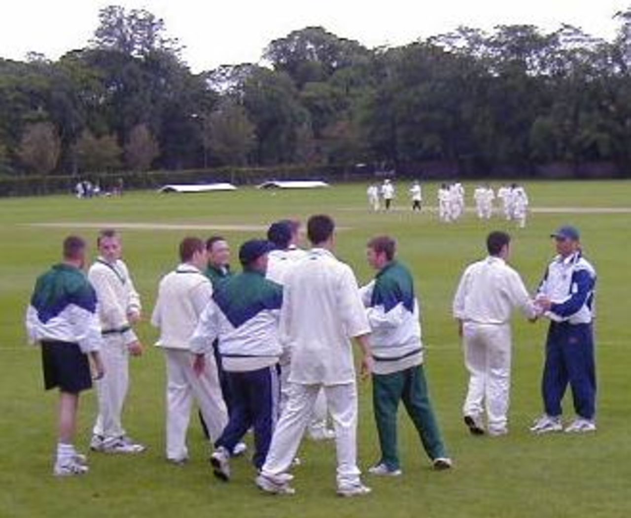 Irish celebrate victory, ECC Under-17 1st Division Tournament 2002