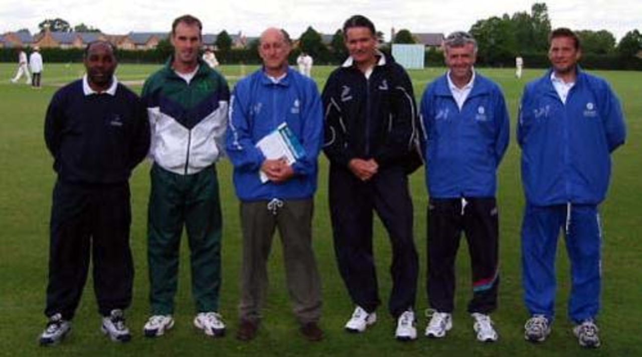 Left to Right - Roland Butcher, Brían O'Rourke, Ian Stuart, Stan Mortensen, Dave Gelling, Adam Cole