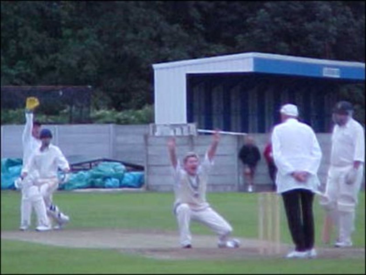 Worsley Cup 2002: Michael Clarke's last appeal off the final ball of his spell ends play on Monday evening with Church 73-2.