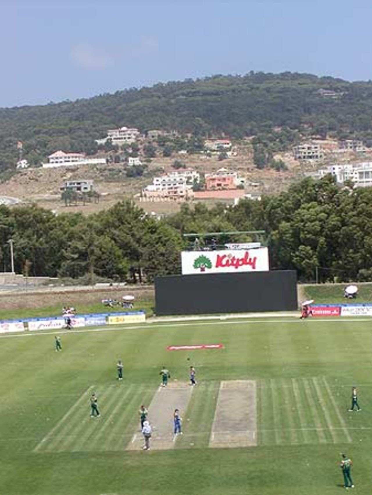 Another view of the National Cricket Stadium, Tangier, Morocco Cup, 3rd ODI at Tangiers, South Africa v Sri Lanka, 15 Aug 2002