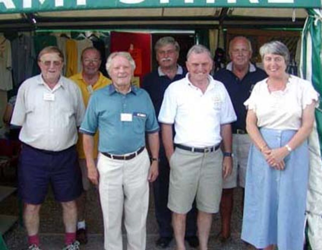 Hampshire shop volunteers during the NUL match v Essex Eagles