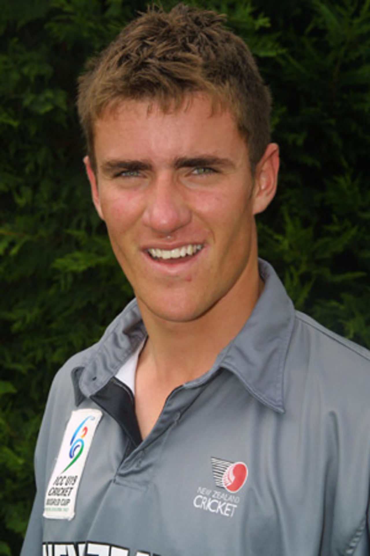Portrait of Leighton Burtt, January 2002 - New Zealand Under-19 player for the ICC Under-19 World Cup 2002.