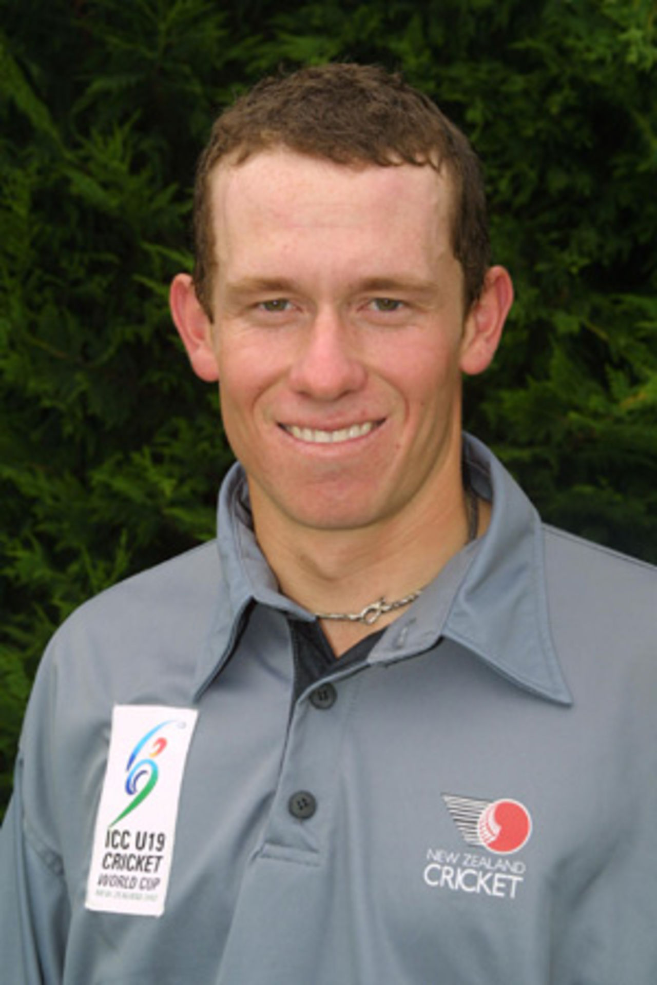Portrait of Brook Hatwell, January 2002 - New Zealand Under-19 player for the ICC Under-19 World Cup 2002.