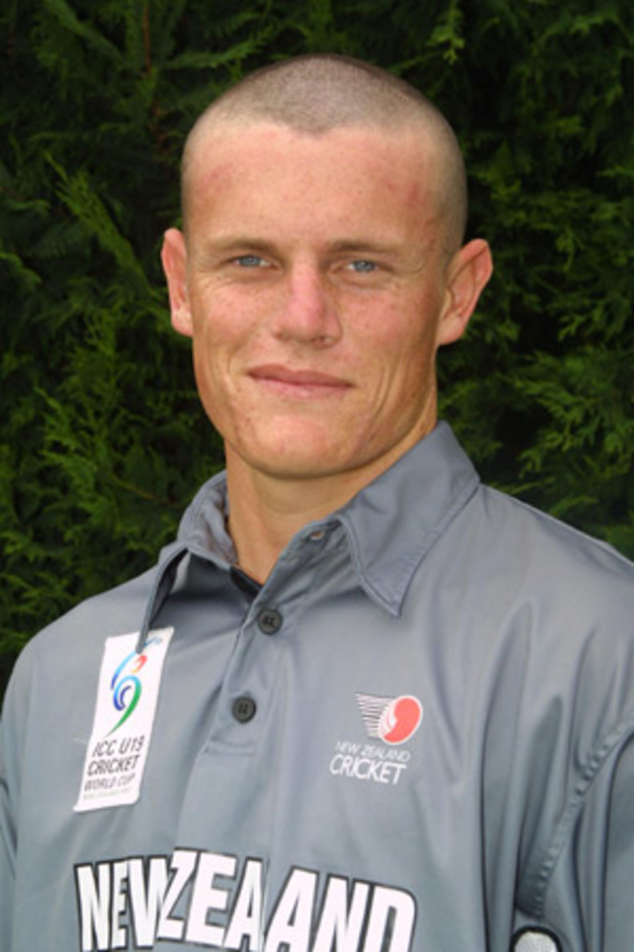 Portrait of Rob Nicol, January 2002 - New Zealand Under-19 player for the ICC Under-19 World Cup 2002.